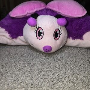 Pillow Pets 2010 Fluttery Butterfly Plush 18" Rare Vintage Purple Pink Original
